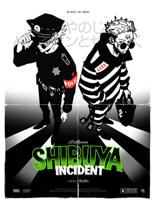 Shibuya Incident  - 12x16in - Vintage Poster