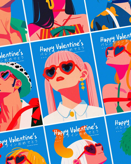 OP Valentine’s * Digital Postcards * Instant PDF * 11 Pack