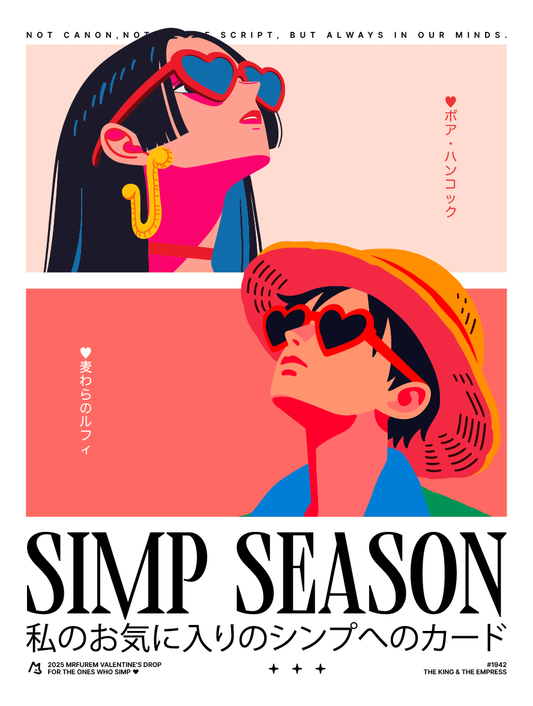 SIMP SEASON - PRINT - Boa x Luffy - Fanart - 12x16in