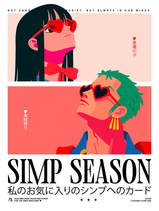 SIMP SEASON - PRINT - Swordsman & Devil Child - Fanart - 12x16in