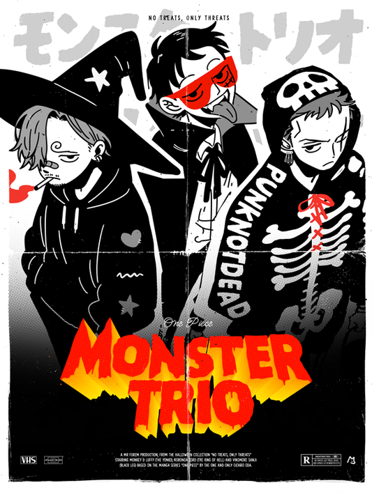 One Piece - Monster Trio - 12x16in - Vintage Poster